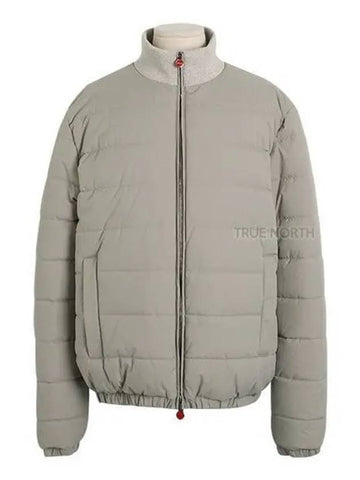 Men s UW1581 YC4010 01 Quilted Down Padding Jumper Beige 1061429 - KITON - BALAAN 1