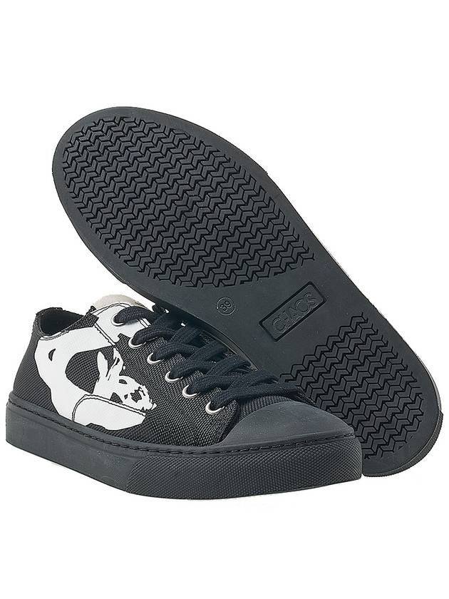 Plimsoll ORB Print Low Top Sneakers  Black - VIVIENNE WESTWOOD - BALAAN 6