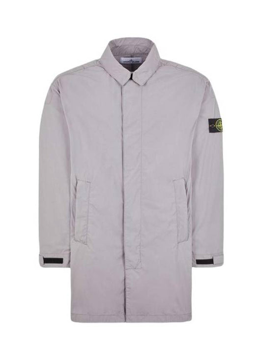 Micro Twill Compass Badge Trench Coat Dove Grey - STONE ISLAND - BALAAN 1