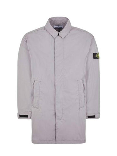 Micro Twill Compass Badge Trench Coat Dove Grey - STONE ISLAND - BALAAN 1