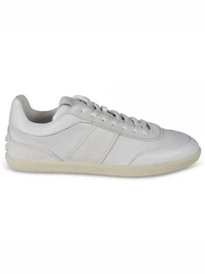 Men's Tabs Leather Low Top Sneakers White - TOD'S - BALAAN 2