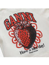 Isoli Raglan Strawberry Sweatshirt Vanilla Ice - GANNI - BALAAN 4