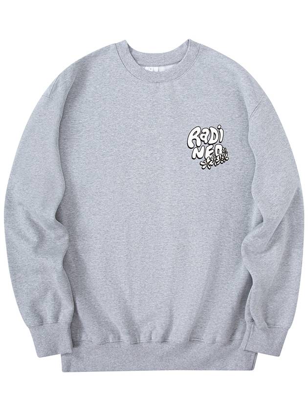 Flowery Sweatshirt Gray - RADINEO - BALAAN 3