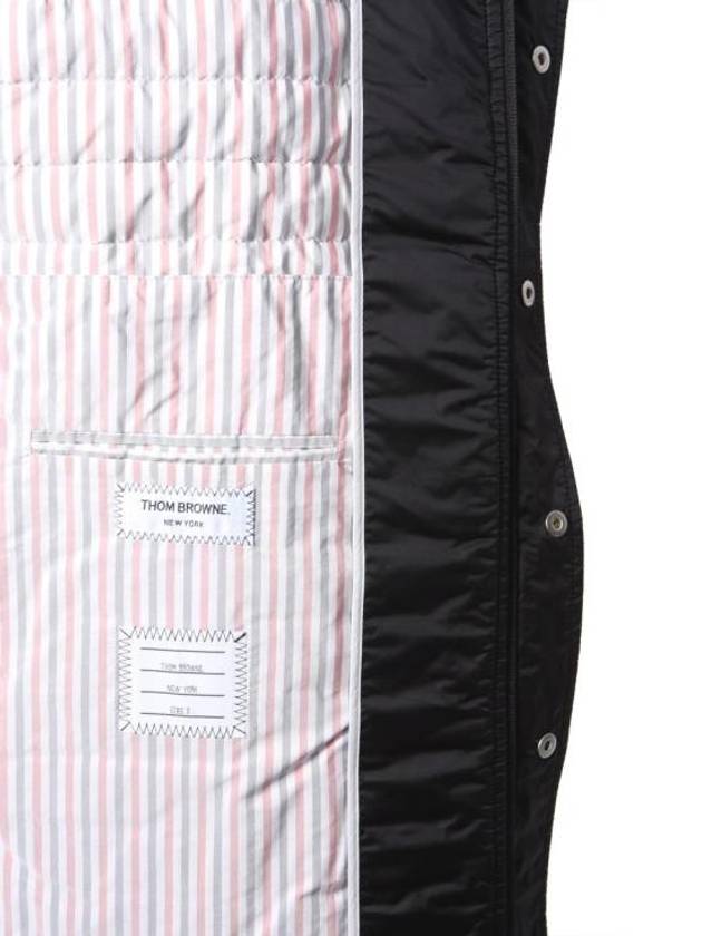 Men's 4 Bar Hooded Padding Black - THOM BROWNE - BALAAN 6