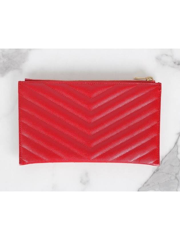 bill pouch gold plated red - SAINT LAURENT - BALAAN 4