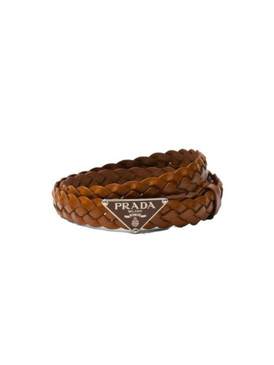 leather belt 2CS1152A7P F0046 COGNAC - PRADA - BALAAN 1