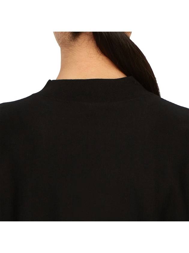 Women's Crew Neck Wool Blend Knit Top Black - THEORY - BALAAN 8