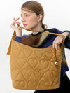 Fudge Shoulder Bag Camel Heart - HOLLY LOVES LOVE - BALAAN 2