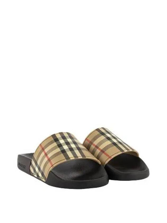 Vintage Check Slippers Beige - BURBERRY - BALAAN 2