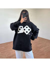 Two Dice Crew Neck Sweatshirt Black - STUSSY - BALAAN 5