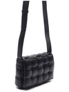 Cassette Intrecciato Padded Small Cross Bag Black - BOTTEGA VENETA - BALAAN 4