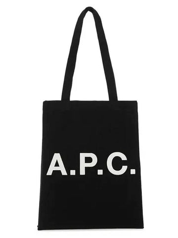 Logo Denim Eco Tote Bag Black - A.P.C. - BALAAN 1