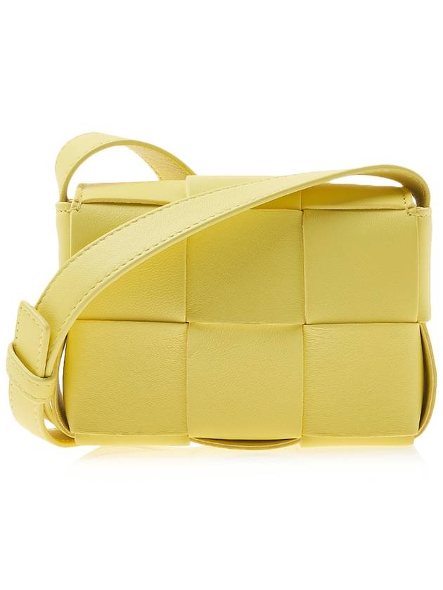 Intrecciato Cassette Small Cross Bag Sherbert - BOTTEGA VENETA - BALAAN 4