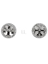 Miller Crystal Stud Earrings Silver - TORY BURCH - BALAAN 2