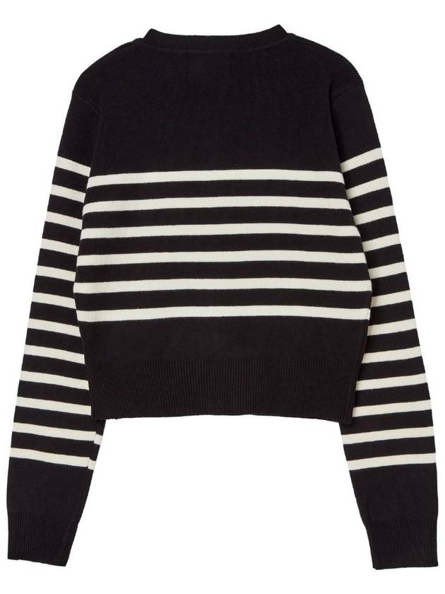 Women's Striped Cardigan Black GB1 WSW 13 N_BLK - THE GREEN LAB - BALAAN 2