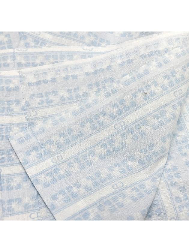 Oblique baby blue blanket bedding 4VDIEZ31874 - DIOR - BALAAN 6