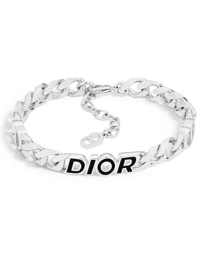 Italic Chain Link Bracelet Silver - DIOR - BALAAN 2