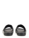 FF Logo Cross Slippers Black - FENDI - BALAAN 4