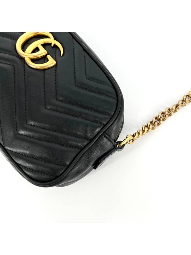 GG Marmont Matelasse Small Cross Bag Black 447632 - GUCCI - BALAAN 8