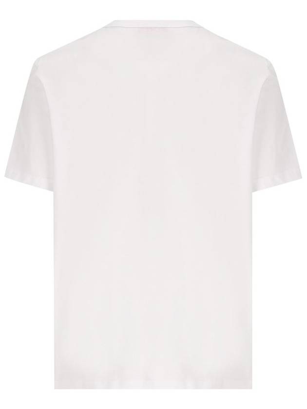 Metallic Logo Short Sleeve T-Shirt White - DIESEL - BALAAN 3