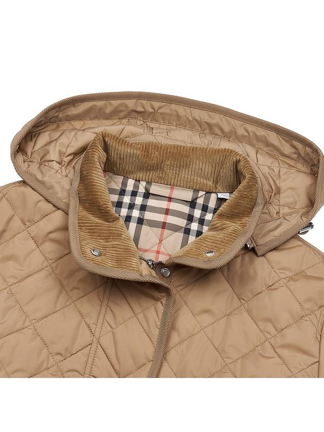 Diamond Quilted Nylon Jacket Archive Beige - BURBERRY - BALAAN 9