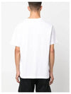 Slimfit Cotton Jersey Short Sleeve T-shirt White - STONE ISLAND - BALAAN 6