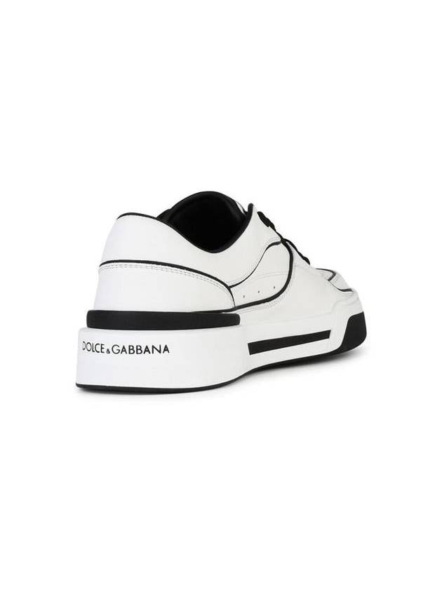 New Rome DG Logo Calfskin Low Top Sneakers White - DOLCE&GABBANA - BALAAN 4