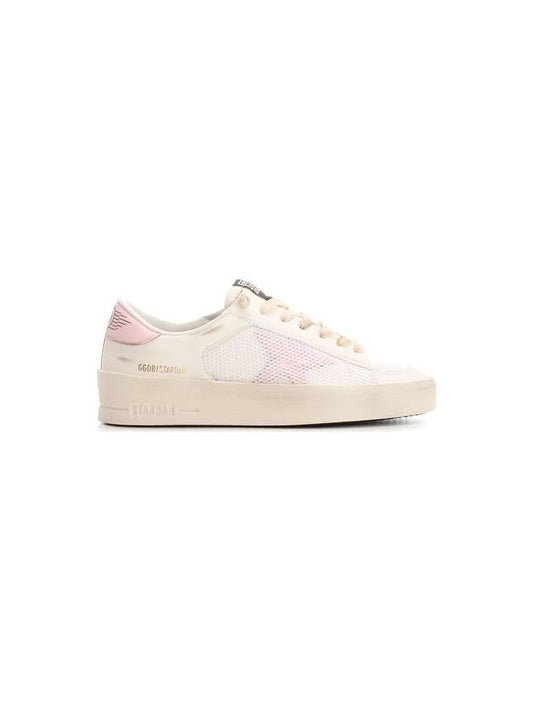 Star Dan Mesh Leather Low Top Sneakers White - GOLDEN GOOSE - BALAAN 1