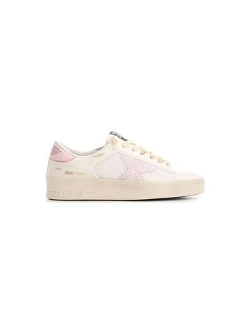 Star Dan Mesh Leather Low Top Sneakers White - GOLDEN GOOSE - BALAAN 1