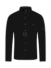 Lens Detail Long Sleeve Shirt Black - CP COMPANY - BALAAN 2