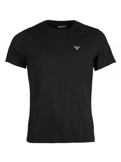 Embroidered Logo Essential Sports Short Sleeve T-Shirt Black - BARBOUR - BALAAN 2