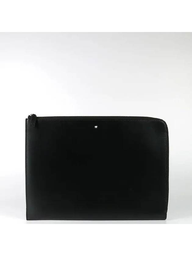 U0114519 Black Leather Meisterst ck Zipper Clutch - MONTBLANC - BALAAN 2