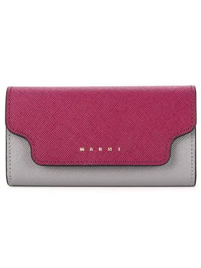 Saffiano Leather Key Holder Purple - MARNI - BALAAN 2