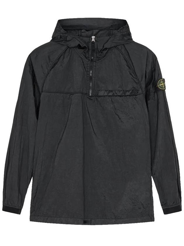 Men's Wappen Patch Metal Nylon Anorak Black - STONE ISLAND - BALAAN 2