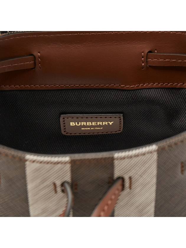 Check Mini Backpack Dark Brown - BURBERRY - BALAAN 8