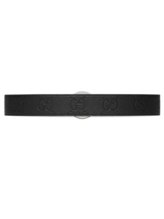 Blondie Wide Leather Belt Black - GUCCI - BALAAN 8