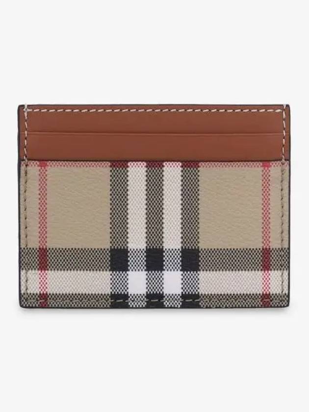 Check Card Wallet Beige - BURBERRY - BALAAN 2