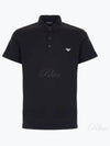 Logo Polo Shirt Black - EMPORIO ARMANI - BALAAN 2