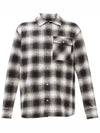 Check brush point collar cotton flannel button shirt 2F00002 549XX 990 - MONCLER - BALAAN 1