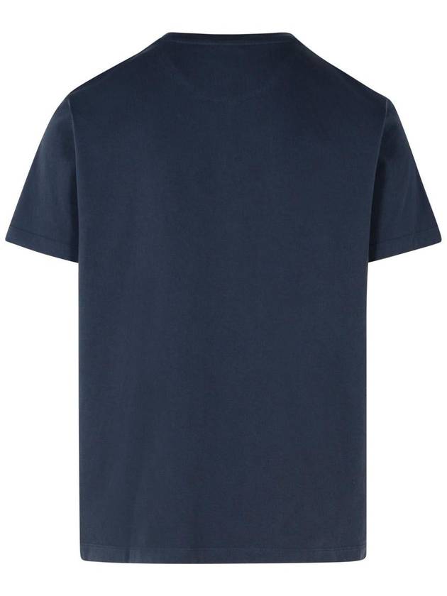 Etro 'Roma' Navy Cotton Polo Shirt - ETRO - BALAAN 3