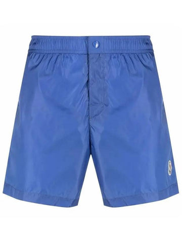 Logo Patch Swim Short Pants Blue 2C000 04 53326 719 - MONCLER - BALAAN 1