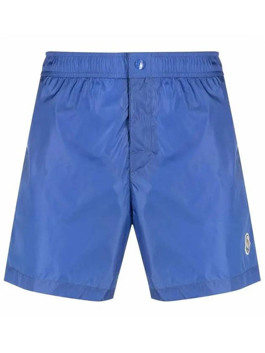 Logo Patch Swim Short Pants Blue 2C000 04 53326 719 - MONCLER - BALAAN 2