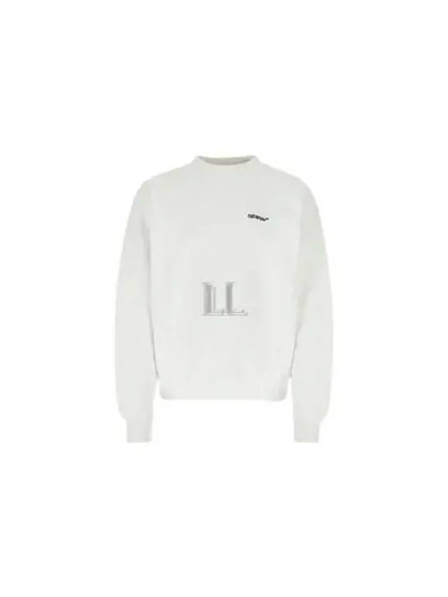 Embroidered Logo Sweatshirt White - OFF WHITE - BALAAN 2