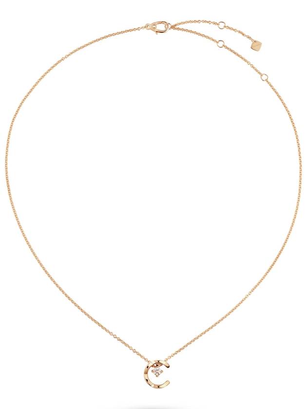 COCO CRUSH Necklace 18k Beige Gold Diamond J12102 - CHANEL - BALAAN 2