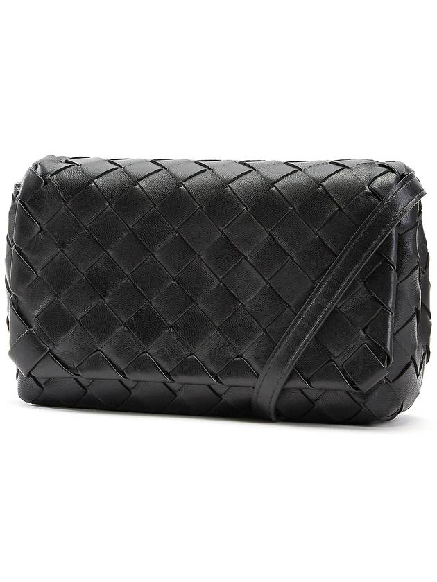 Mini Intrecciato Cross Bag Black - BOTTEGA VENETA - BALAAN 3