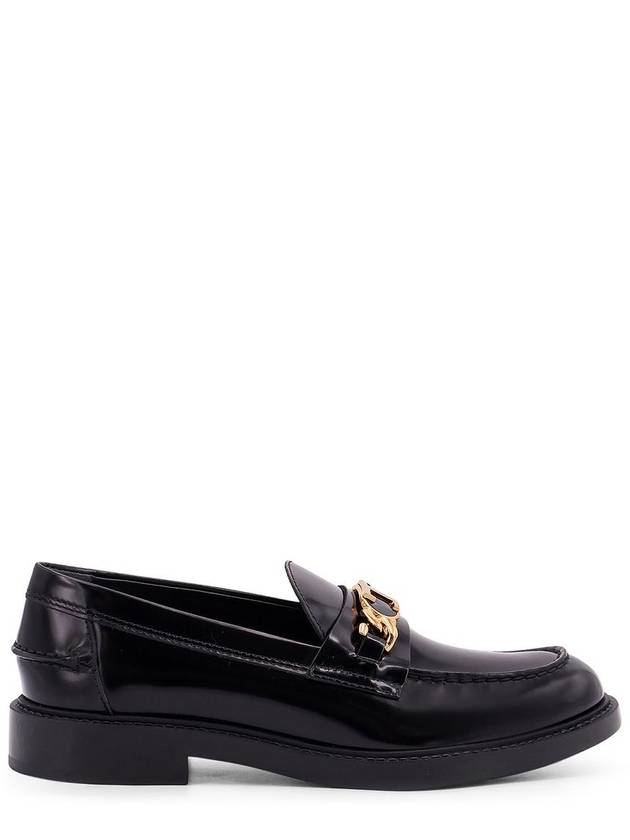 Horsebit Chain Leather Loafer Black - TOD'S - BALAAN 2