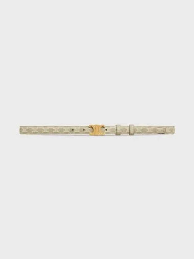 Small Triomphe Python Leather Belt Natural - CELINE - BALAAN 1