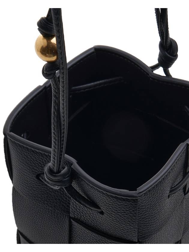 Cassette Intrecciato Mini Bucket Bag Black - BOTTEGA VENETA - BALAAN 9