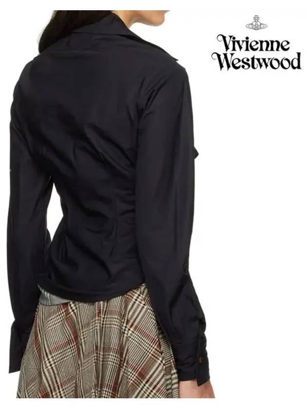 Drunken Logo Shirt Black - VIVIENNE WESTWOOD - BALAAN 7