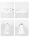 Triangle Logo Leather Low-Top Sneakers White - PRADA - BALAAN 4